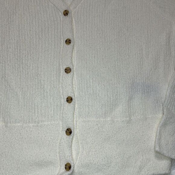 Madewell Maysville V-Neck Cardigan Sweater Button Up V-Neck Cream Size Small - Picture 6 of 16